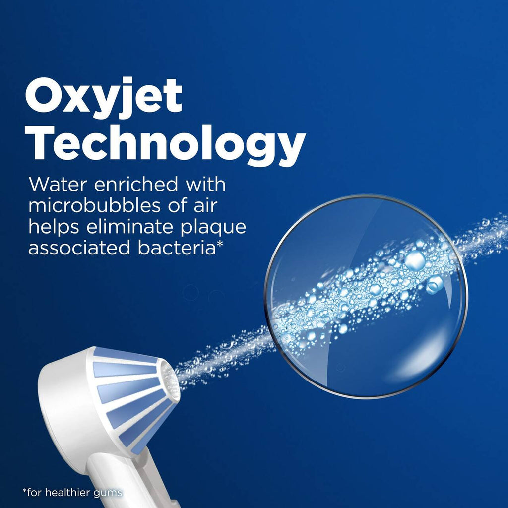 White Oral-B Water Flosser Advanced, Portable Oral Irrigator Handle More Products