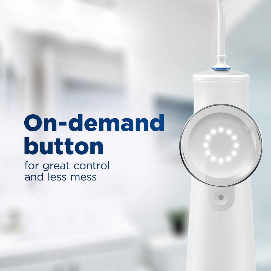 White Oral-B Water Flosser Advanced, Portable Oral Irrigator Handle More Products