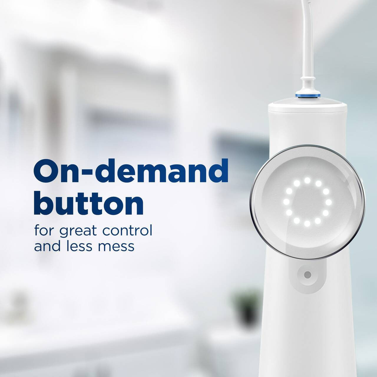 White Oral-B Water Flosser Advanced, Portable Oral Irrigator Handle More Products