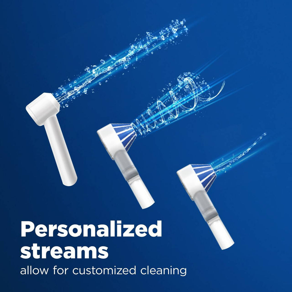 White Oral-B Water Flosser Advanced, Portable Oral Irrigator Handle More Products