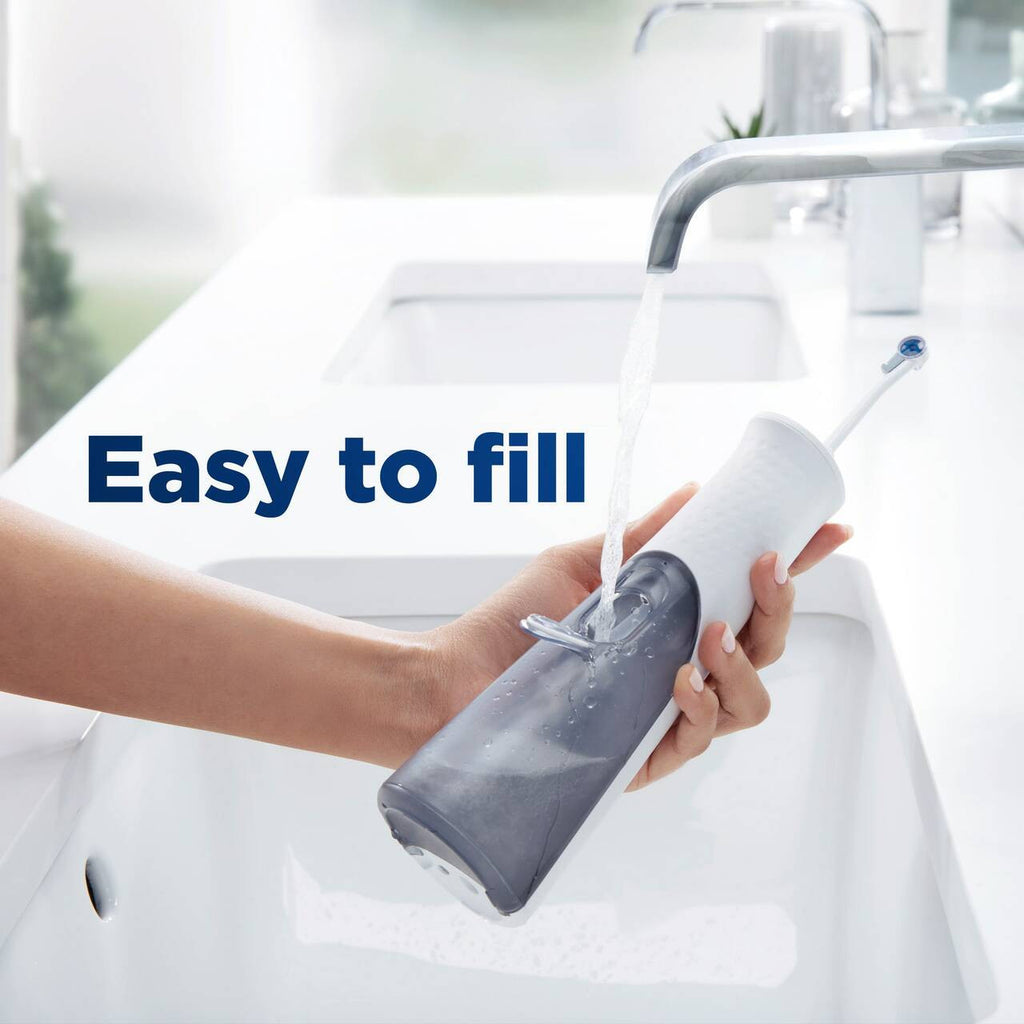 White Oral-B Water Flosser Advanced, Portable Oral Irrigator Handle More Products