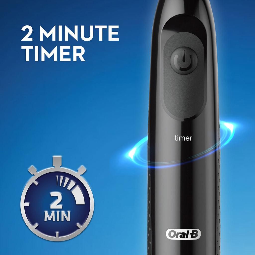 Black Oral-B Pro 100 Crossaction Pro Series