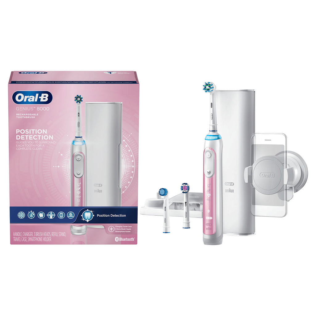 Oral-B Genius 8000 Rechargeable Electric Toothbrush Pink Genius Series Pink