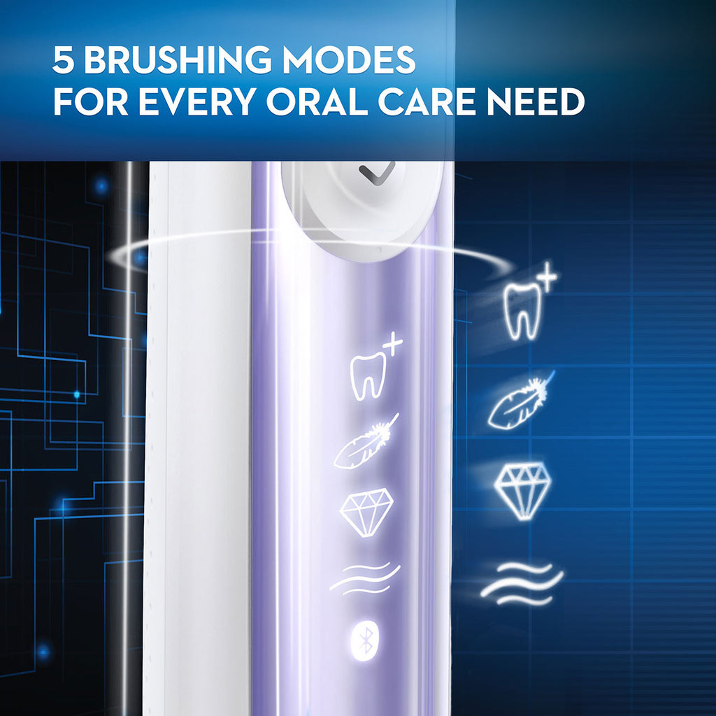Purple Oral-B Genius 7500 Rechargeable Electric Toothbrush Genius Series