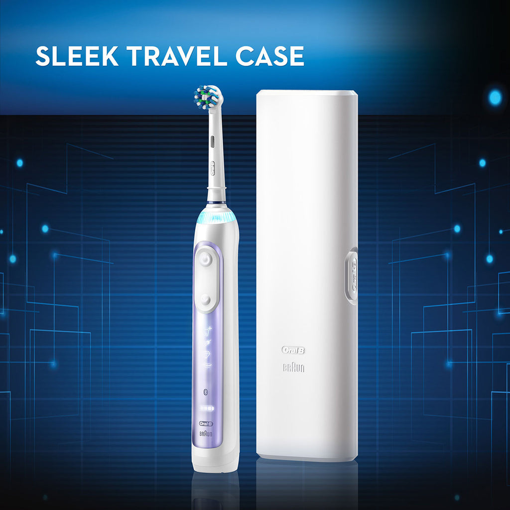 Purple Oral-B Genius 7500 Rechargeable Electric Toothbrush Genius Series