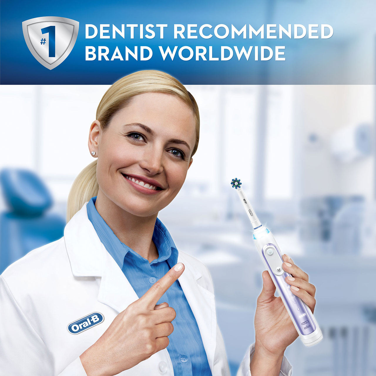 Purple Oral-B Genius 7500 Rechargeable Electric Toothbrush Genius Series