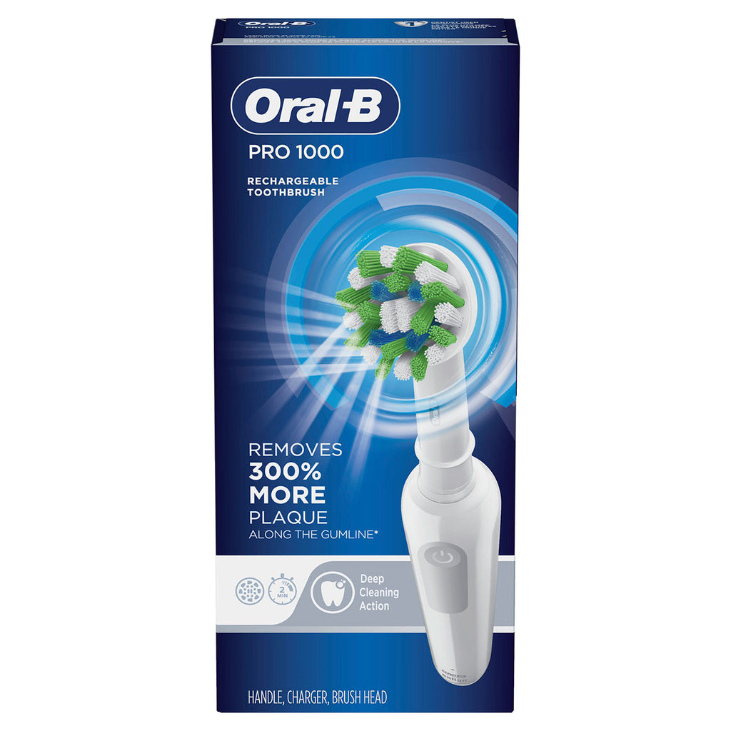 Oral-B Pro 1000 Electric Rechargeable Toothbrush Pro Series White