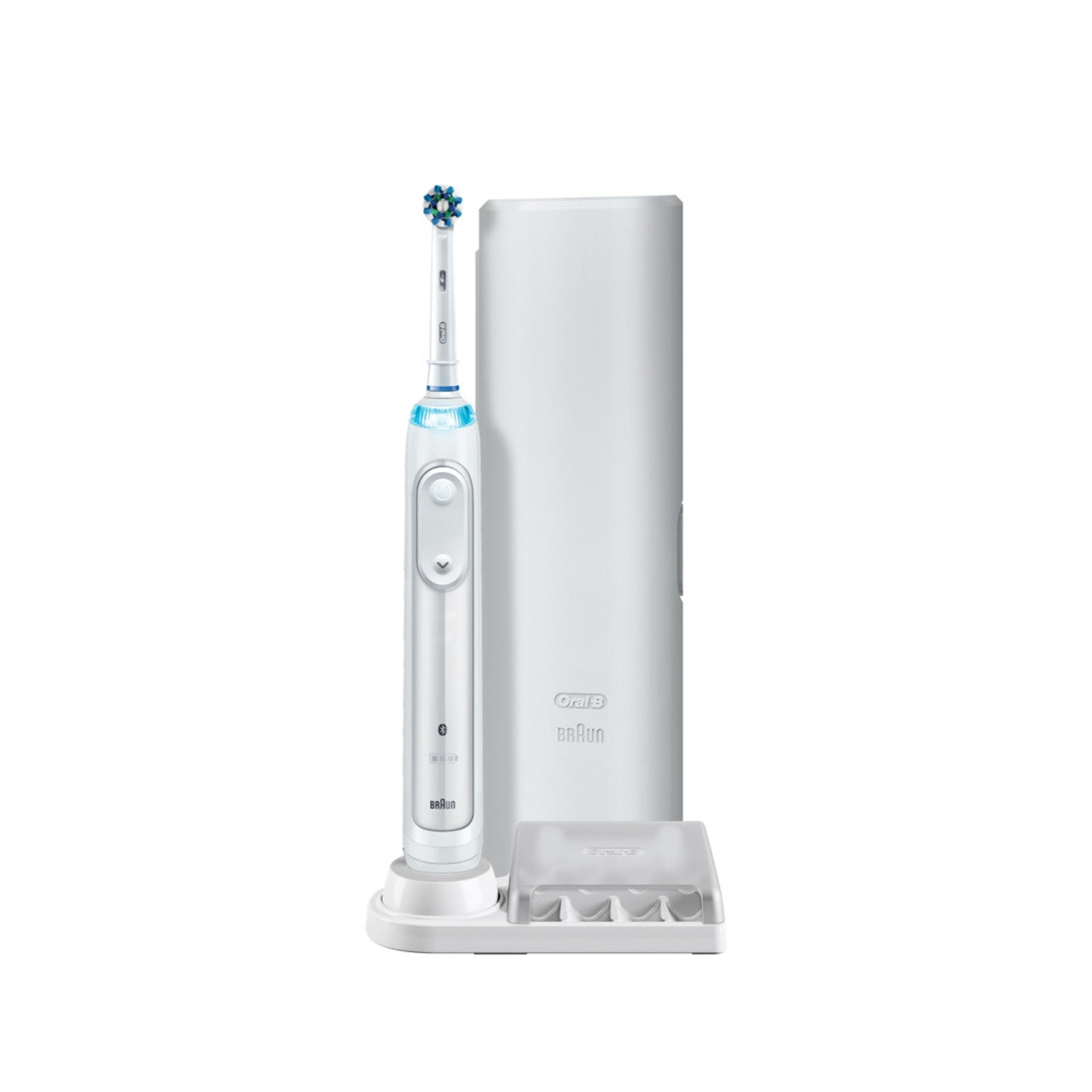 White Oral-B Smart 5000 with Bluetooth Electric Toothbrush Smart Series