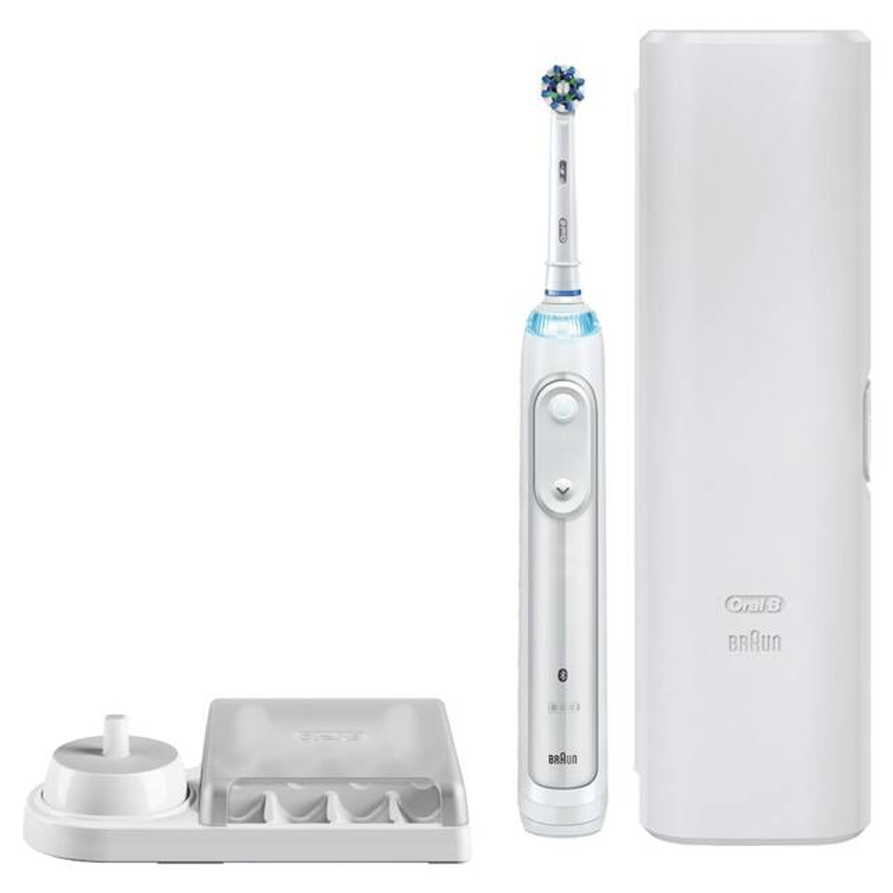 White Oral-B Smart 5000 with Bluetooth Electric Toothbrush Smart Series