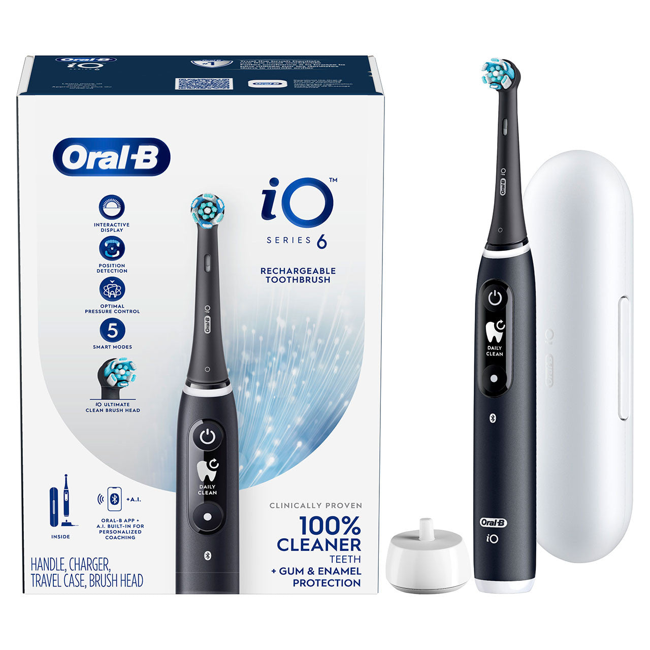 Oral-B iO Series 6 Electric Toothbrush iO Series Black Orange