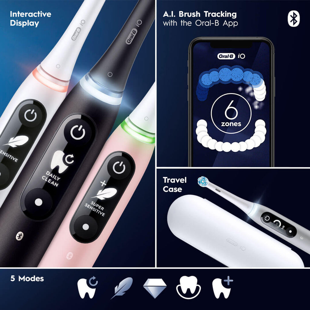 Oral-B iO Series 6 Electric Toothbrush iO Series Black Orange