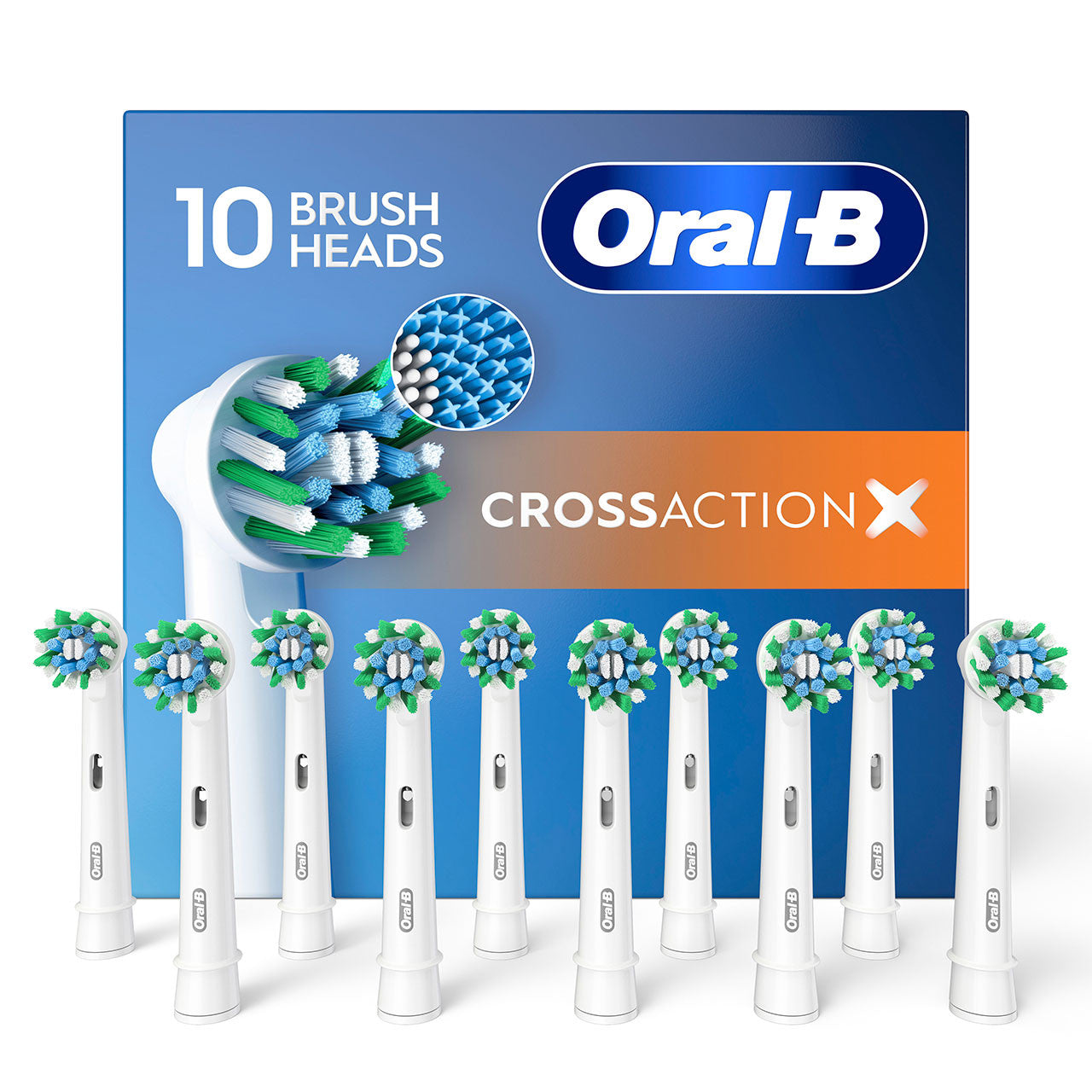 Oral-B CrossAction X-Filament Replacement Brush Heads Others Brush Heads Blue
