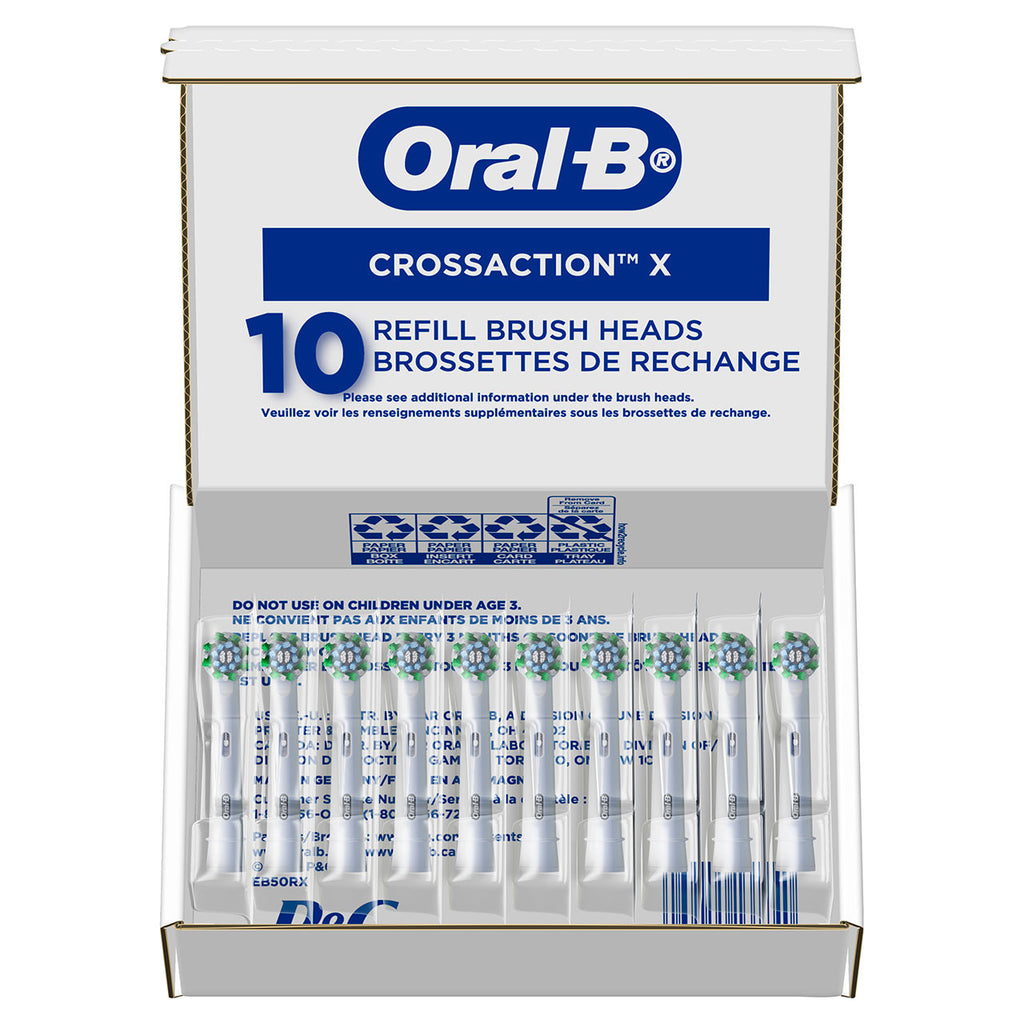 Oral-B CrossAction X-Filament Replacement Brush Heads Others Brush Heads Blue