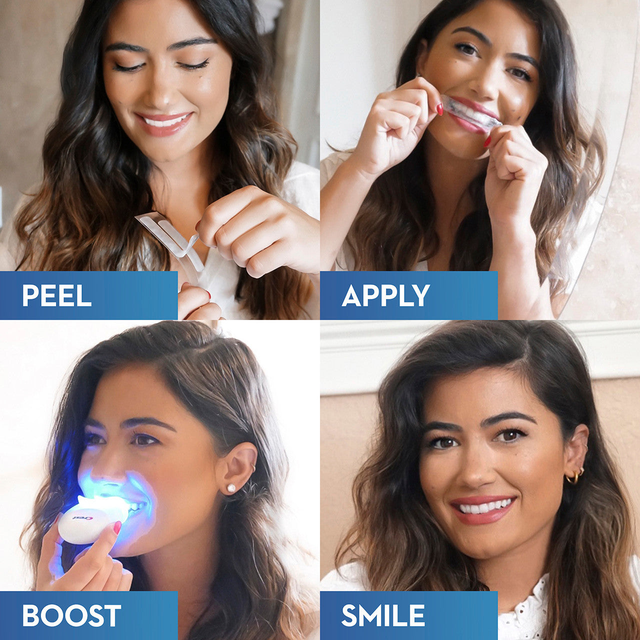 Light Oral-B Crest 3DWhitestrips Dental Whitening Kit 1 Hour Express LED Light More Products
