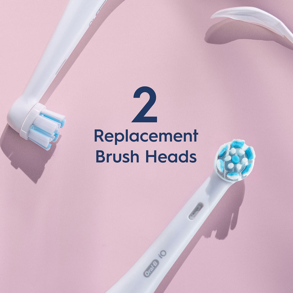 White Oral-B iO Gentle Care Replacement Brush Heads iO Brush Heads