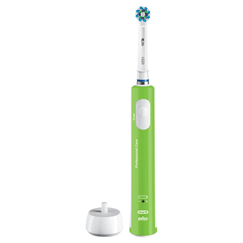 Green Oral-B Cross Action Electric Toothbrush Green Pro Series