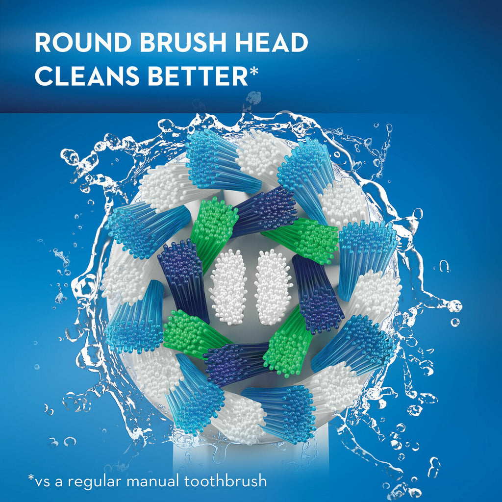 Green Oral-B Cross Action Electric Toothbrush Green Pro Series