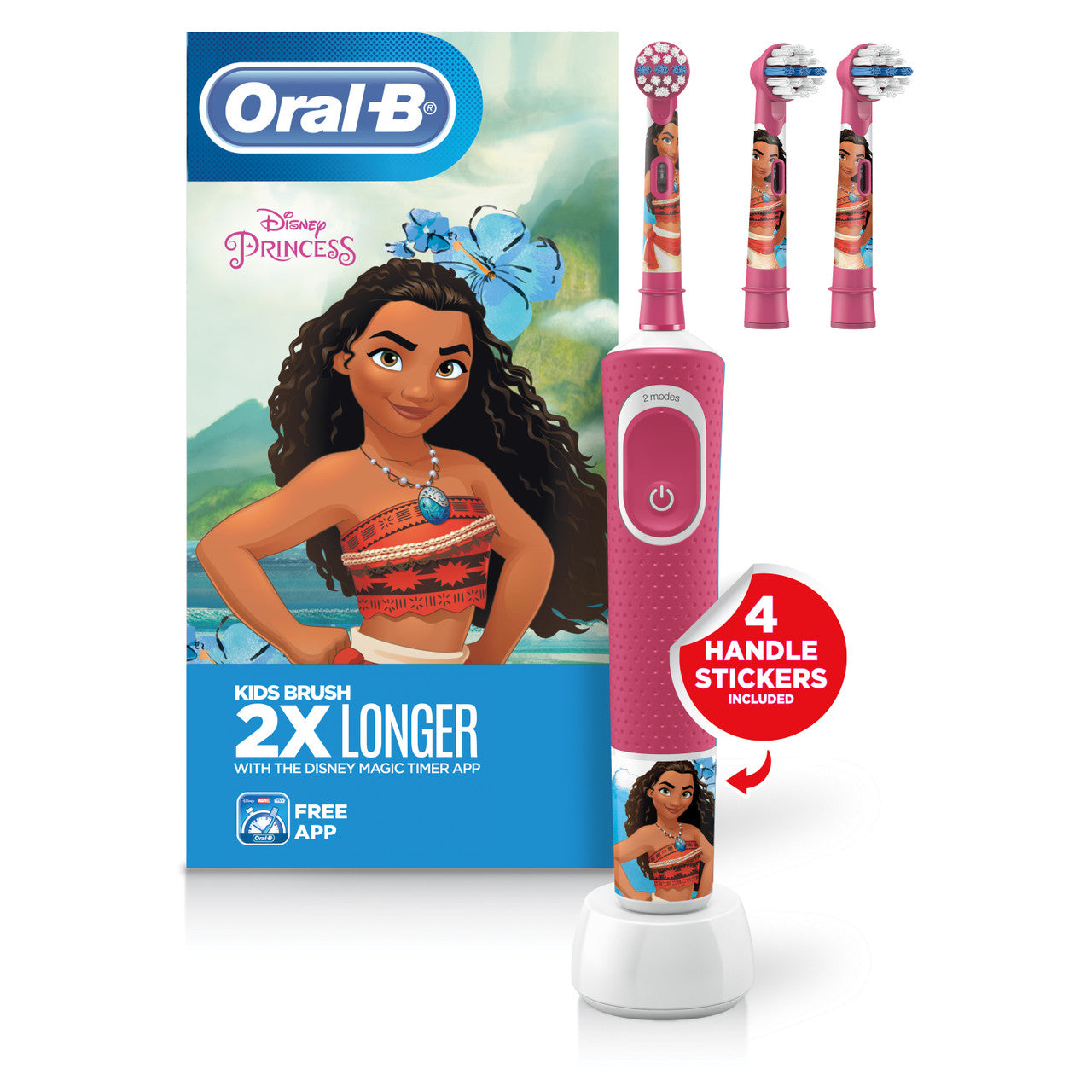 Red Oral-B Kids Princess Moana Brushing Bundle Bundles