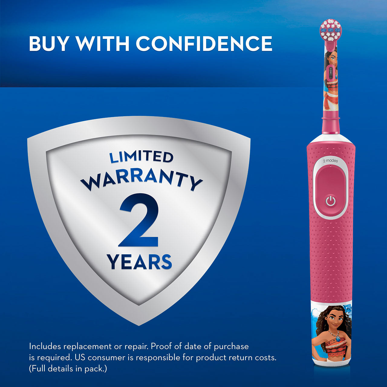 Red Oral-B Kids Princess Moana Brushing Bundle Bundles