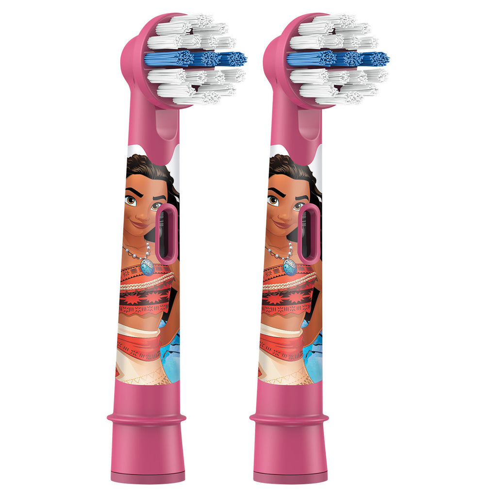 Pink Oral-B Kids Soft Replacement Brush Heads Disney Princesses Replacement Brush Heads