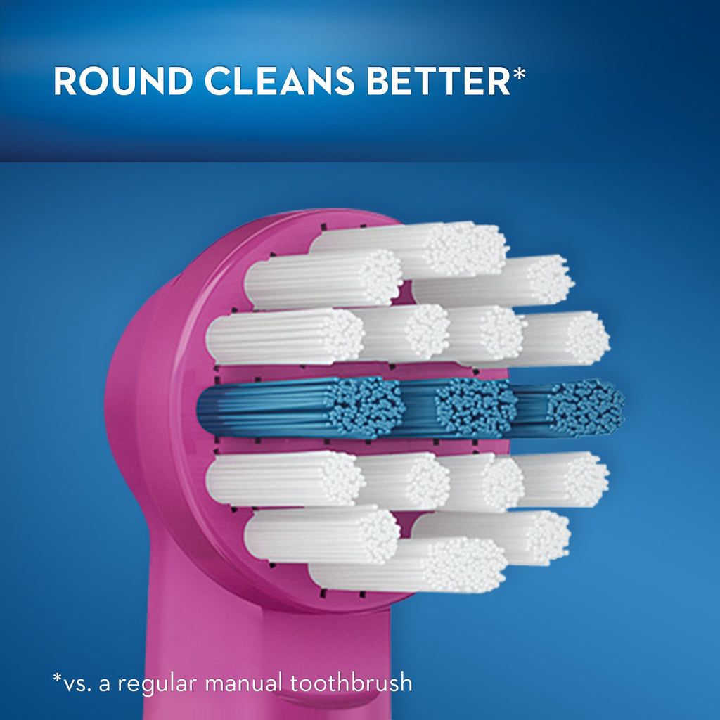 Pink Oral-B Kids Soft Replacement Brush Heads Disney Princesses Replacement Brush Heads