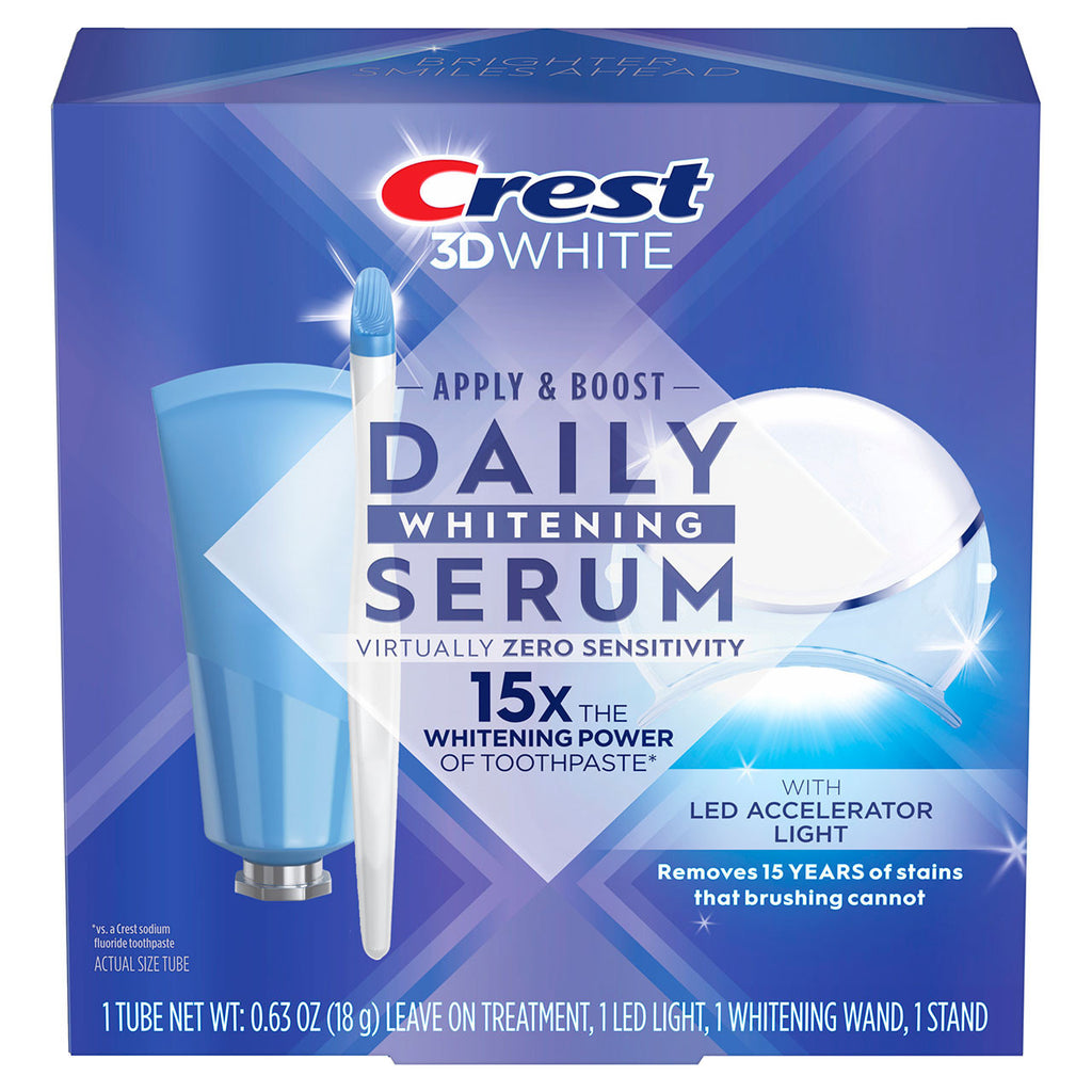 Light Oral-B Crest 3DWhite Daily Whitening Serum with LED Light More Products