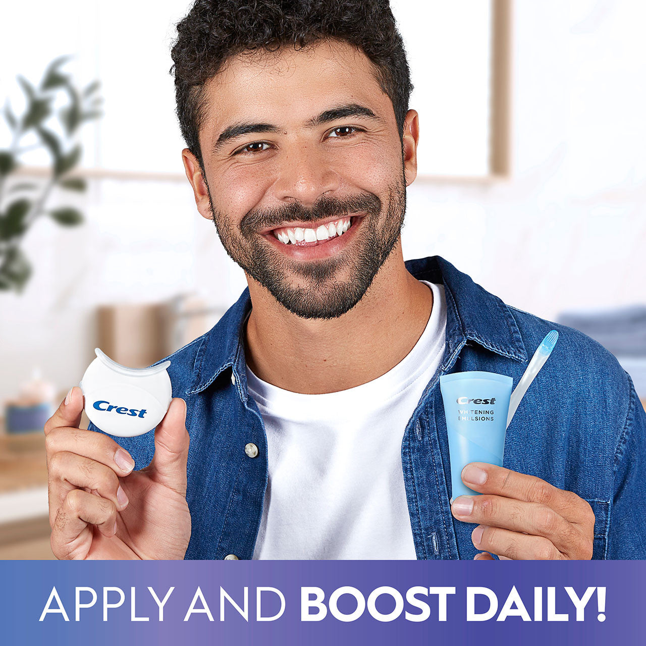 Light Oral-B Crest 3DWhite Daily Whitening Serum with LED Light More Products