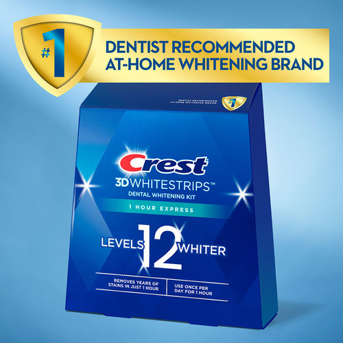 Blue Oral-B 3DWhitestrips 1 Hour Express More Products
