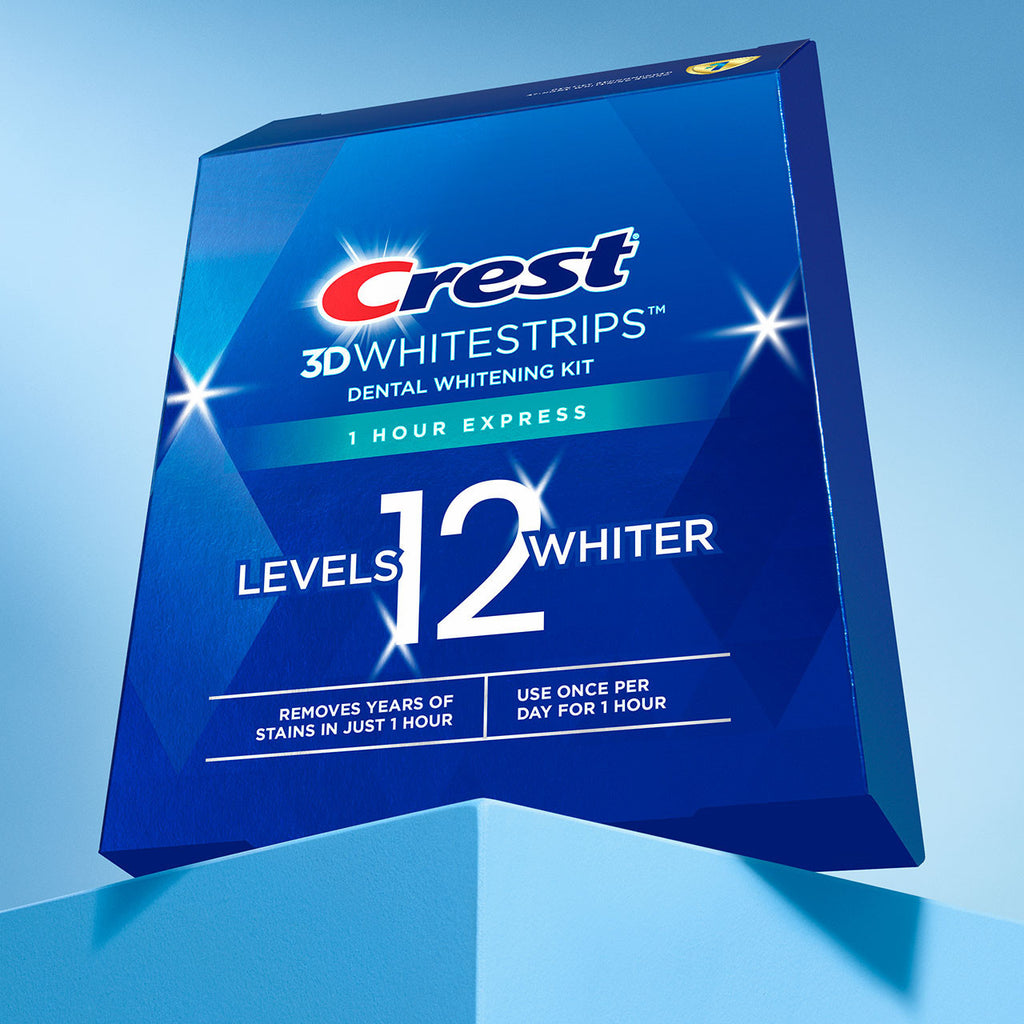 Blue Oral-B 3DWhitestrips 1 Hour Express More Products