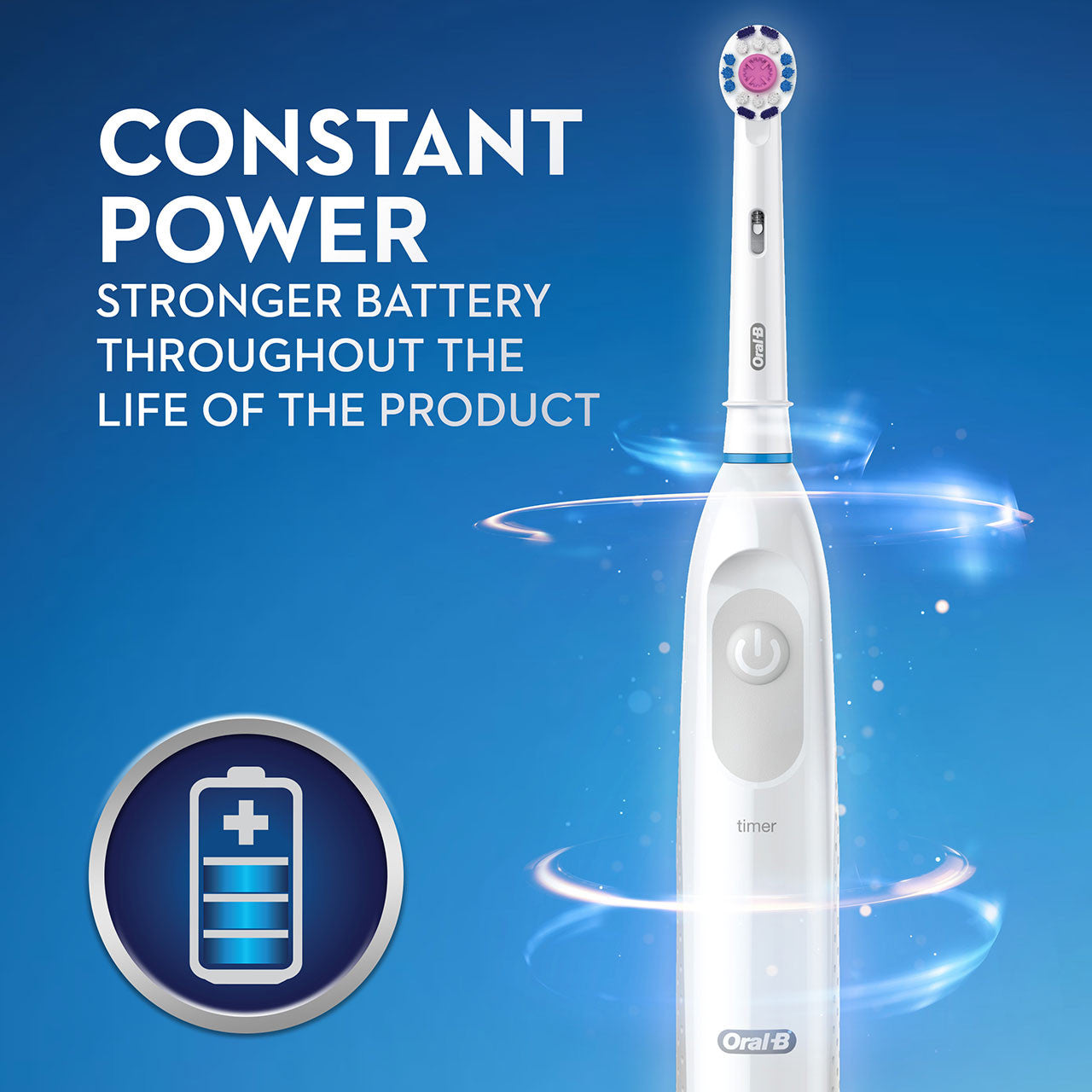 White Oral-B Pro 100 3d White Pro Series