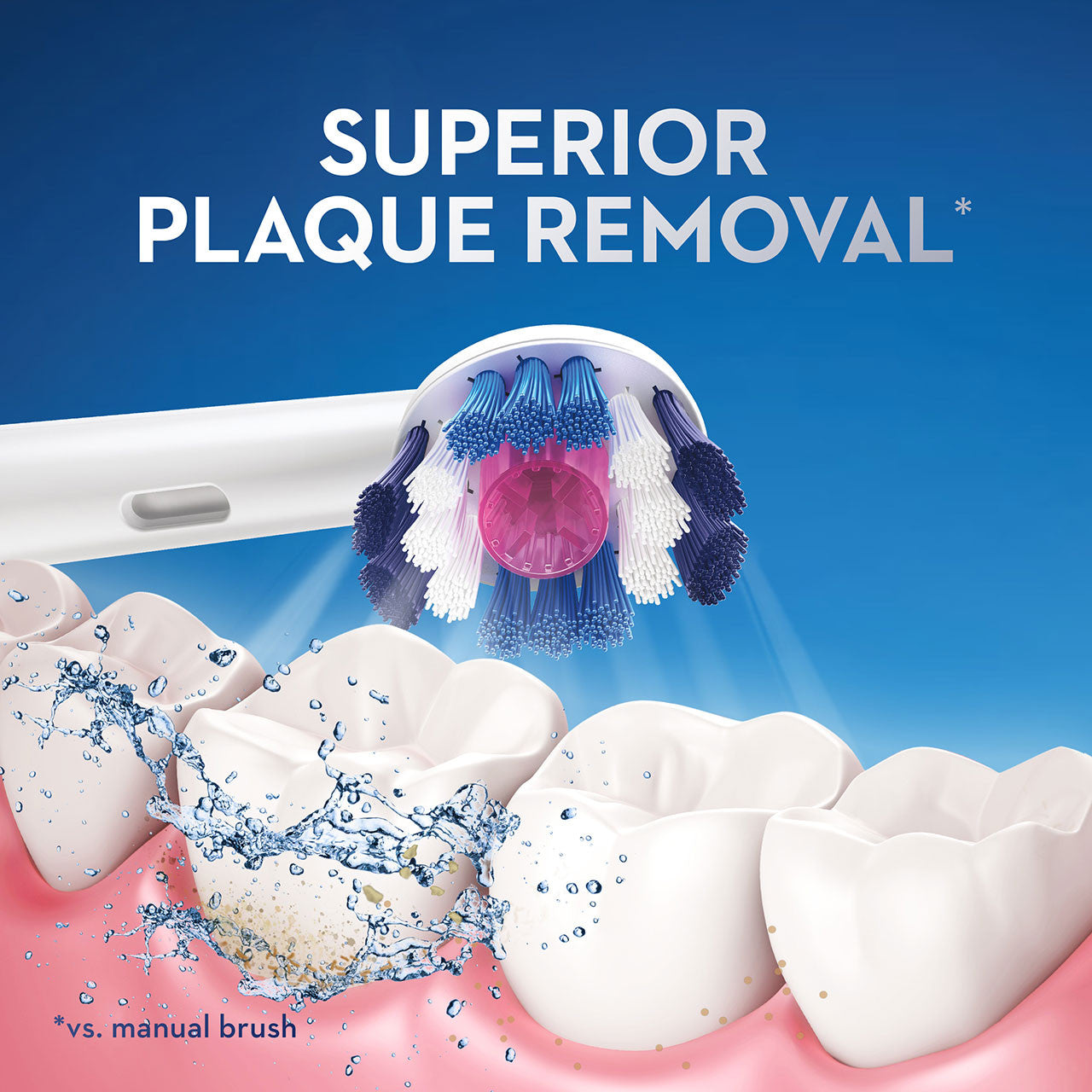 White Oral-B Pro 100 3d White Pro Series