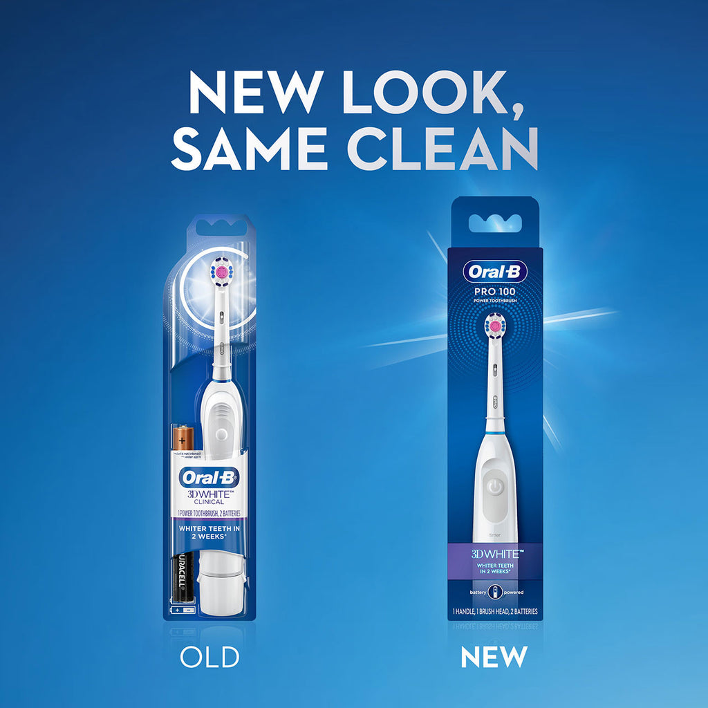 White Oral-B Pro 100 3d White Pro Series