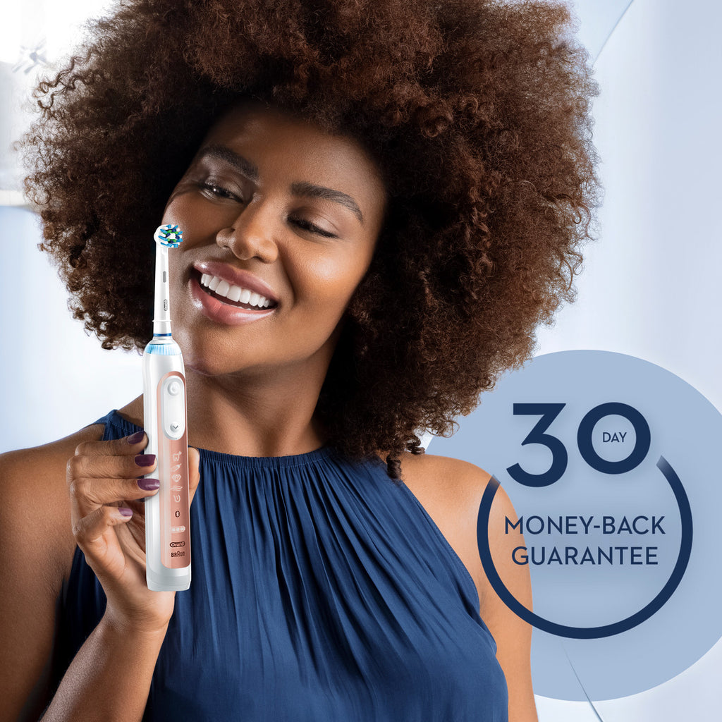 Purple Rose Gold Oral-B Genius 7500 Rechargeable Electric Toothbrush Genius Series