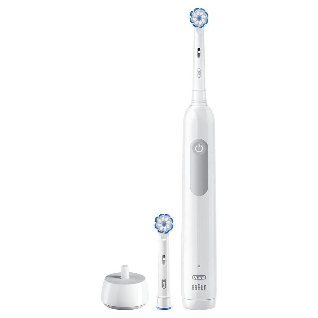 White Oral-B Pro 1000 Electric Rechargeable Toothbrush Pro Series