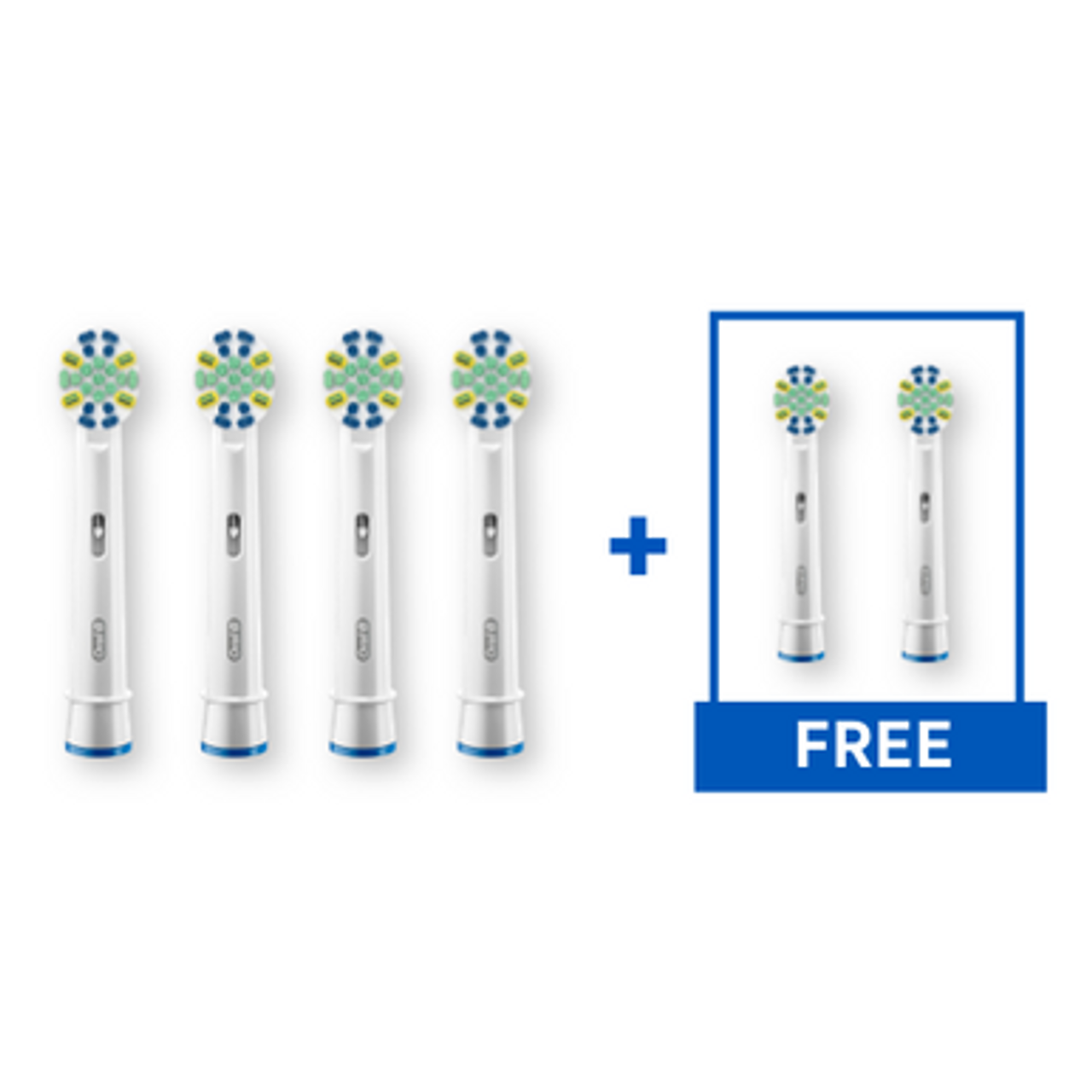 Oral-B FlossAction Bristle Protection Replacement Brush Heads Others Brush Heads White