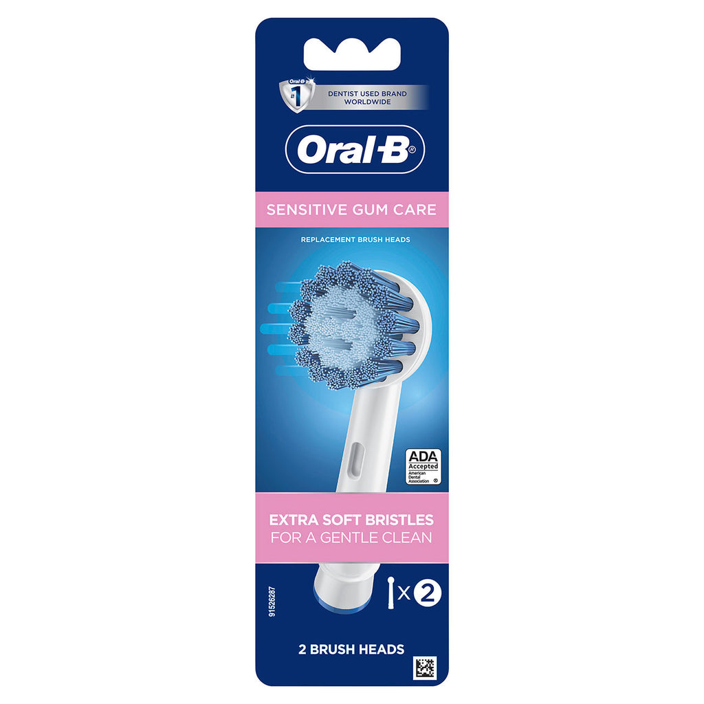 White Oral-B Sensitive Gum Care Replacement Brush Heads Others Brush Heads