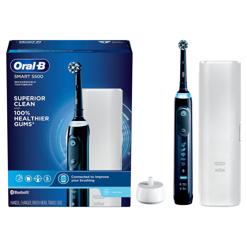 Blue Oral-B Smart 5500 with Bluetooth Electric Toothbrush Smart Series
