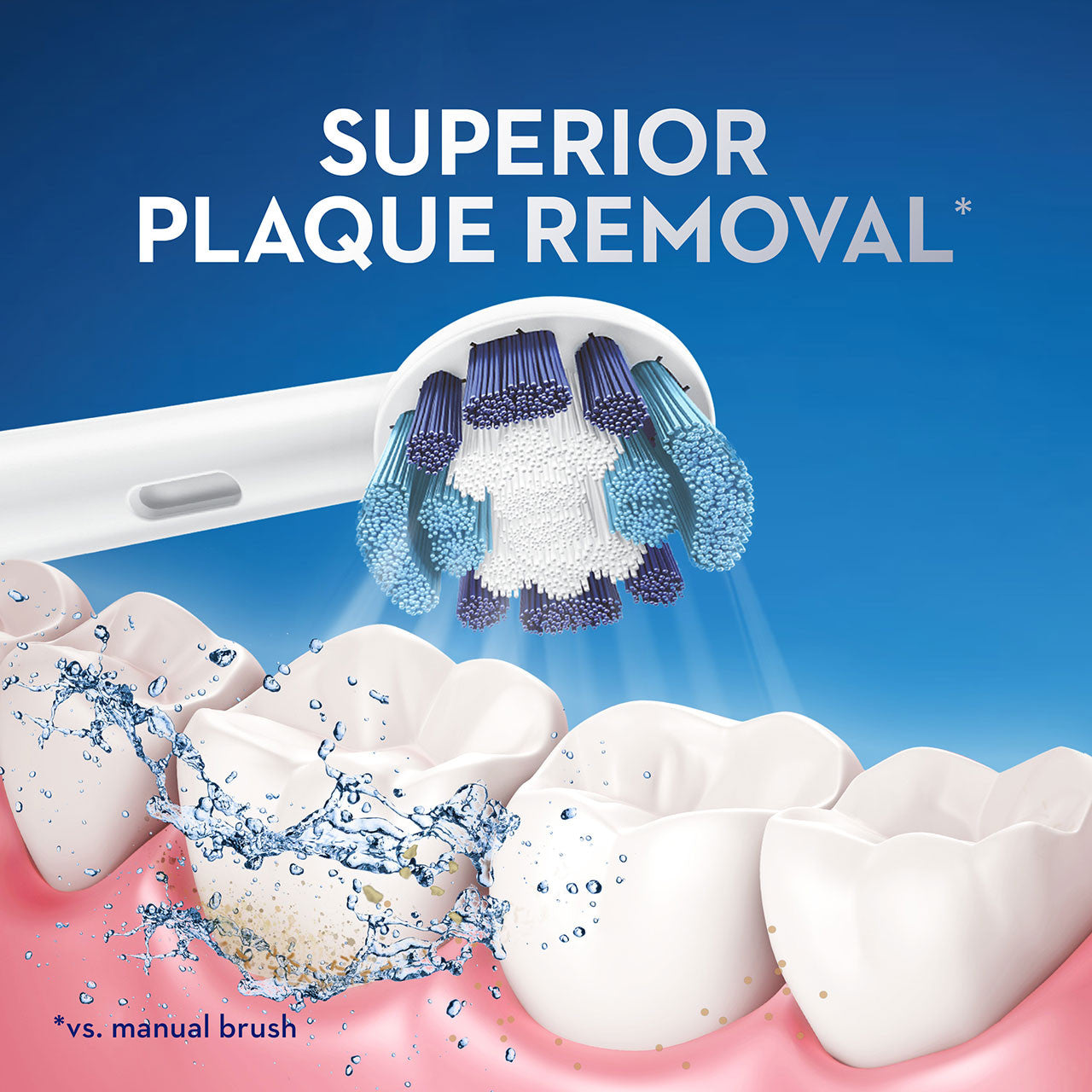 White / Blue Oral-B Pro 100 Precision Clean Pro Series
