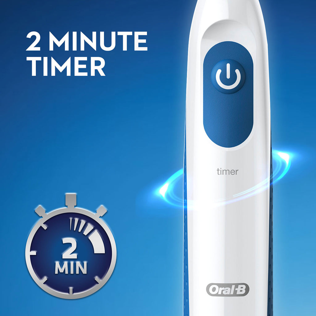 White / Blue Oral-B Pro 100 Precision Clean Pro Series