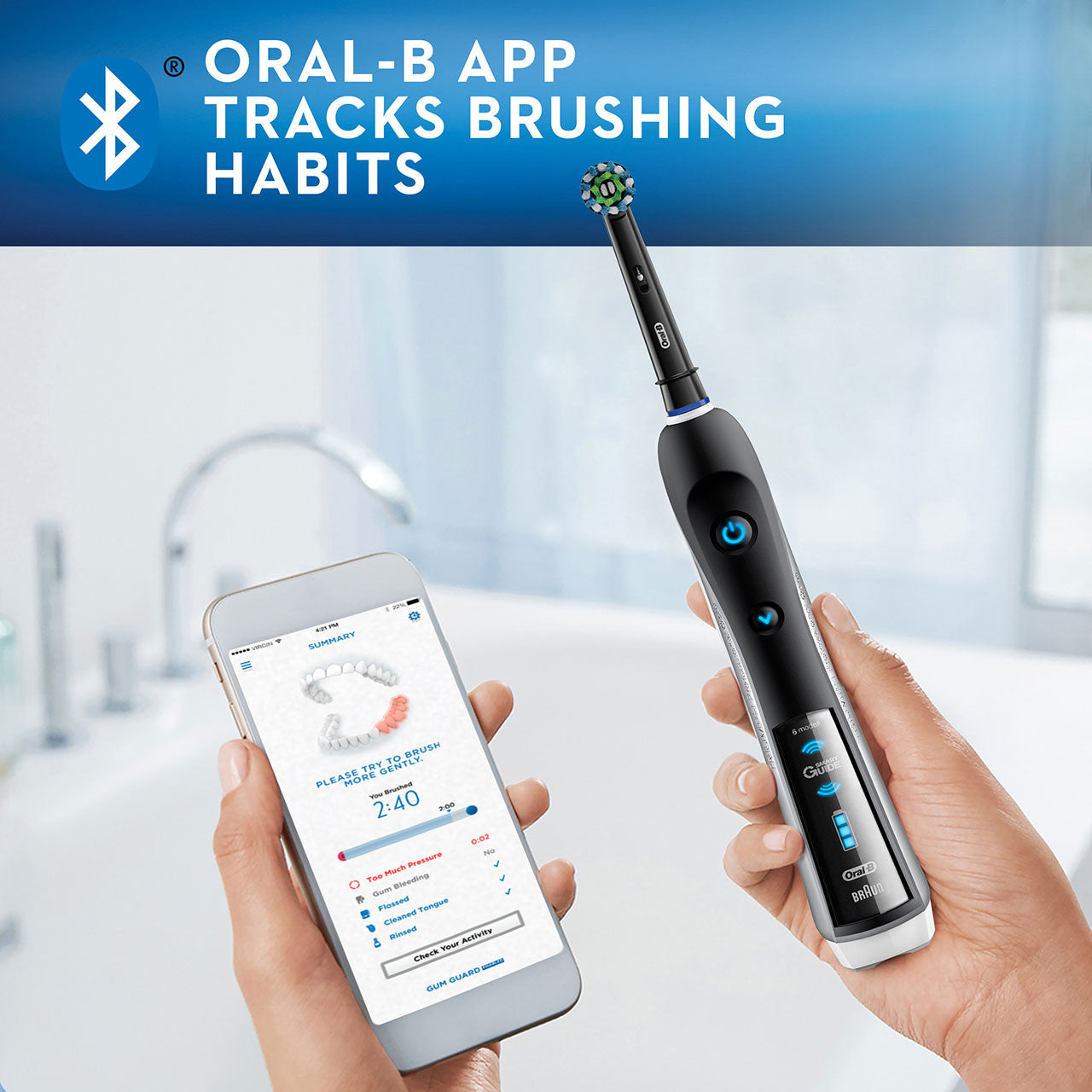 Oral-B Smart 5000 with Bluetooth Electric Toothbrush Smart Series Black