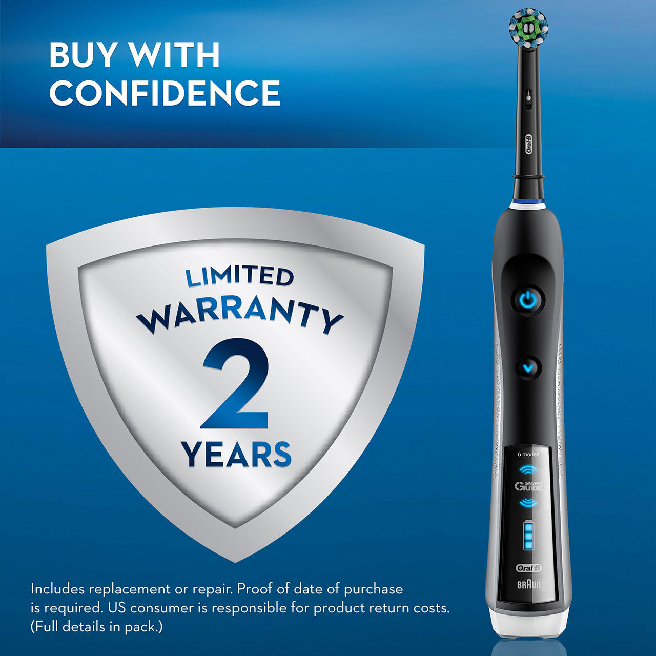 Oral-B Smart 5000 with Bluetooth Electric Toothbrush Smart Series Black