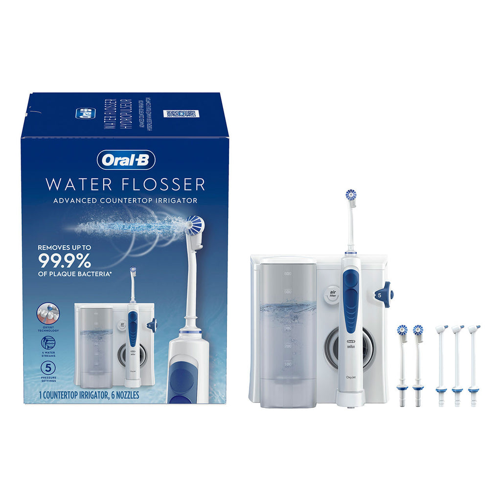 Oral-B Water Flosser Advanced Countertop Irrigator More Products White