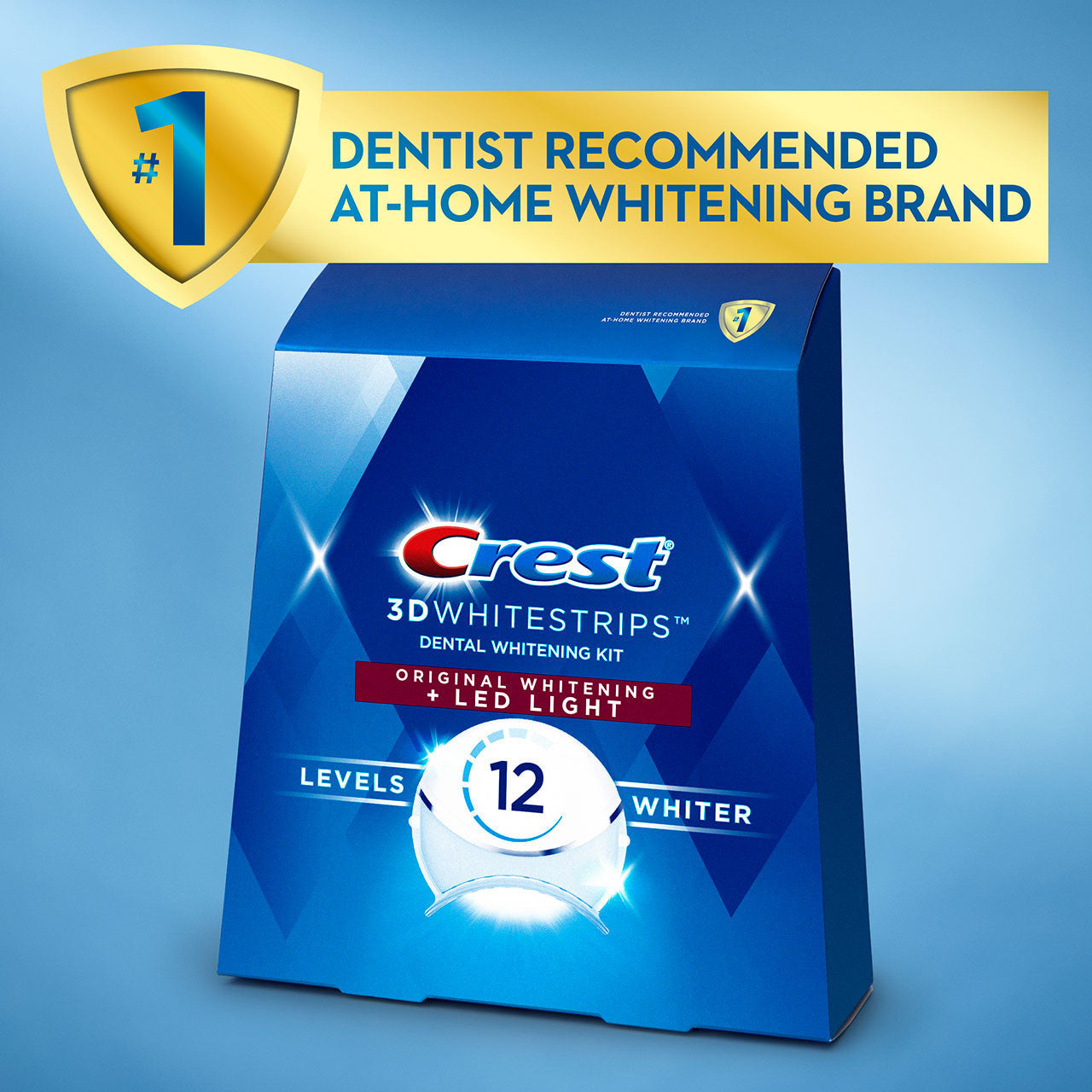 Oral-B Crest 3DWhitestrips Original Plus LED Light More Products Light