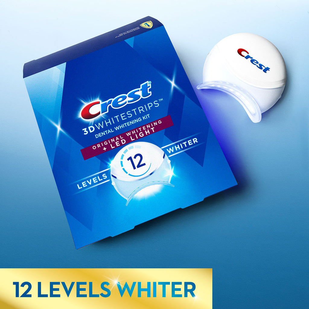 Oral-B Crest 3DWhitestrips Original Plus LED Light More Products Light