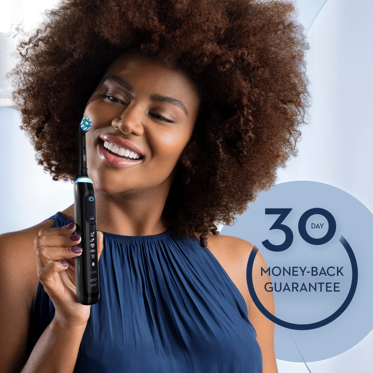 Oral-B Genius 7500 Rechargeable Electric Toothbrush Genius Series Black Purple
