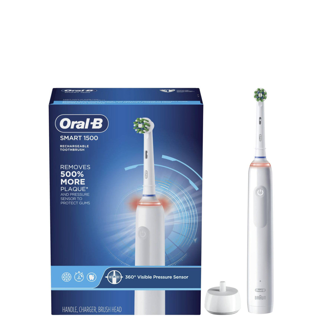 Oral-B Smart 1500 Power Rechargeable Electric Toothbrush Smart Series White