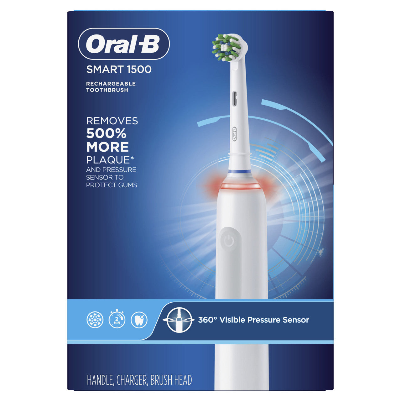Oral-B Smart 1500 Power Rechargeable Electric Toothbrush Smart Series White
