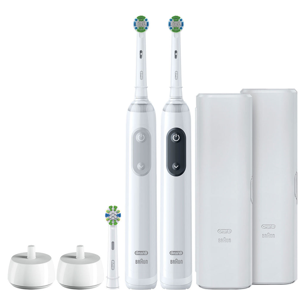 White Oral-B Smart Clean 360 Rechargeable Electric Toothbrush Smart Series