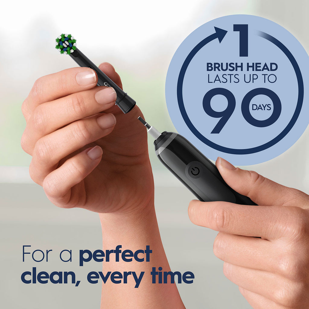 Black Oral-B Smart 1500 Electric Rechargeable Toothbrush Smart Series