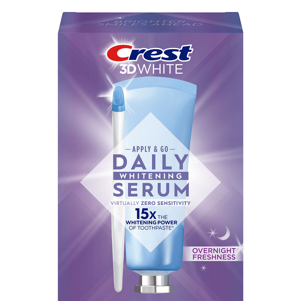 Oral-B 3DWhite Daily Whitening Serum Overnight Freshness More Products Blue